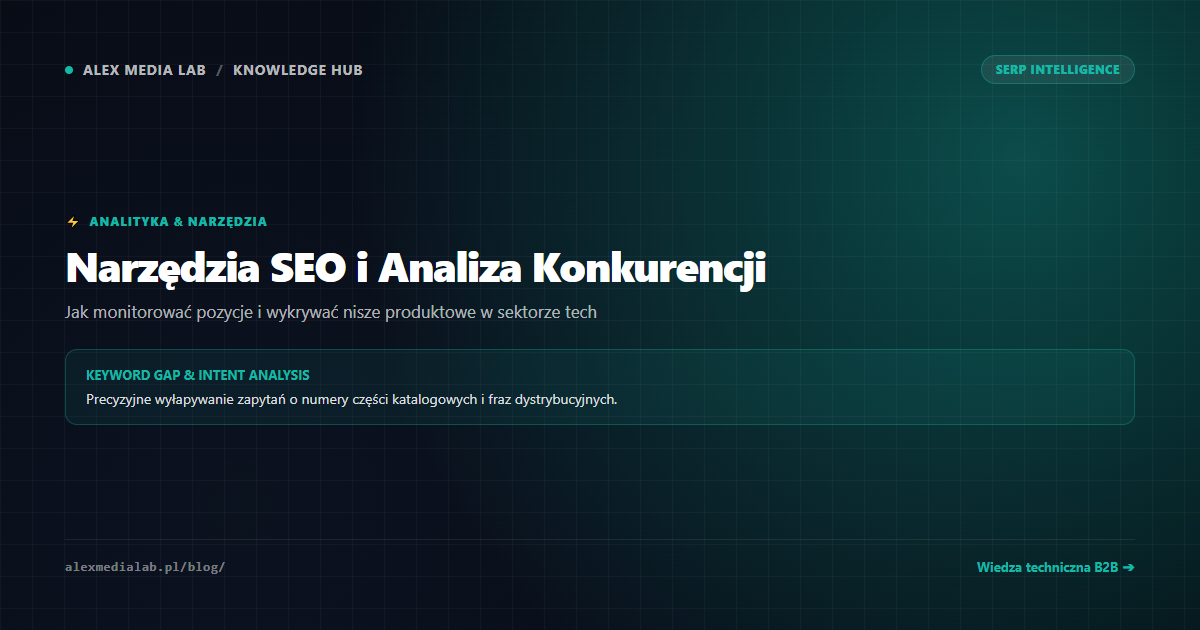 Narzędzia do monitorowania SEO i analizy konkurencji w branży technicznej
