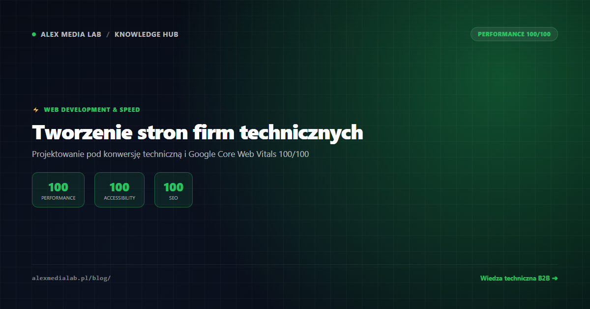 Tworzenie i optymalizacja strony internetowej firmy technicznej