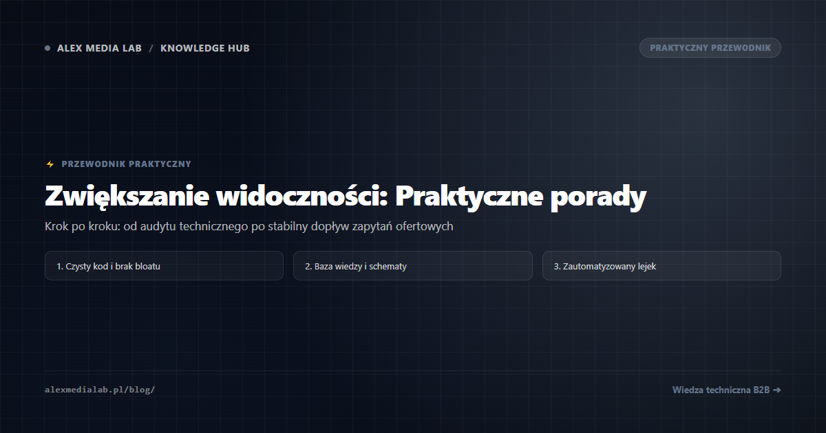 Jak zwiększyć widoczność firmy technicznej w Internecie: Praktyczne porady